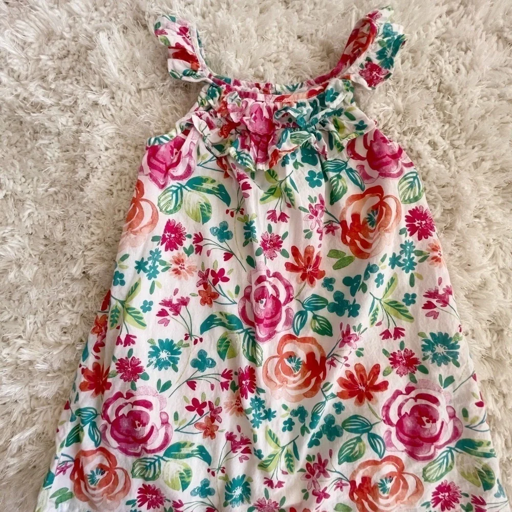 Girls flowers summer dress